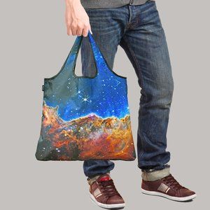 Chic Reusable Shopping Bag - James Webb Space Cosmic Cliffs